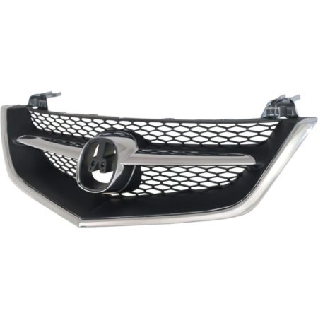 Grille assy 3.2TL; Assy; Includes Center & Outer Moulding; Black/Chrome - ACURA TL 2002-2003