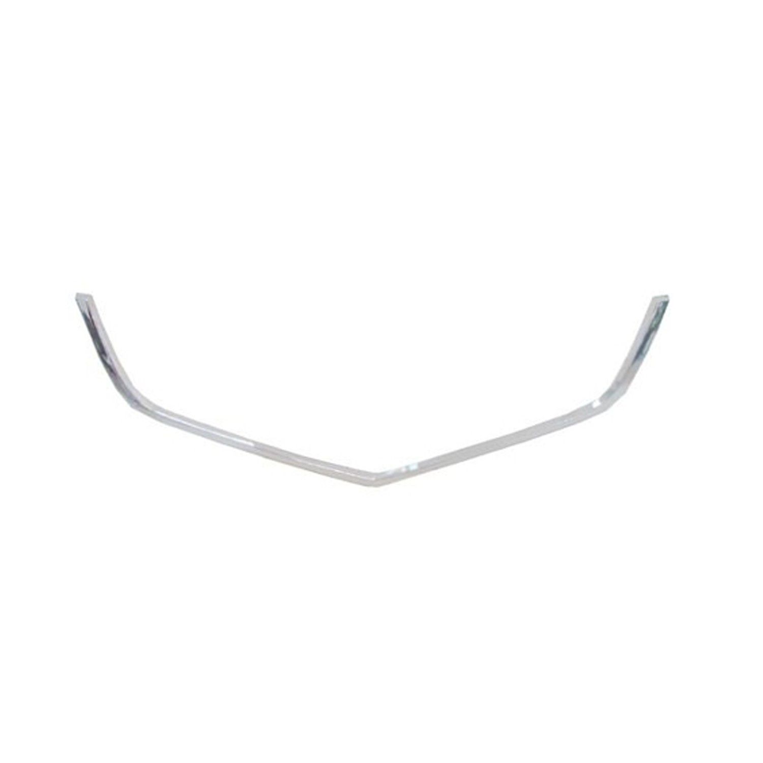 JustDrivably Replacement Parts Front Upper Grille Grill Molding Moulding Trim Lower Chrome Plastic Compatible With Acura TSX Base 2004 2005 Sedan