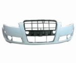 Front bumper cover w/o Headlamp Washer Assy; Type 1; prime - AUDI A6 2005-2008