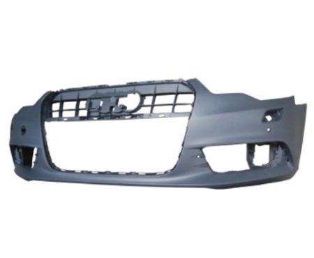 Front bumper cover w/o S-Line Pkg; w/Parking Aid; w/o Parking Assist; prime - AUDI A6 2012-2015