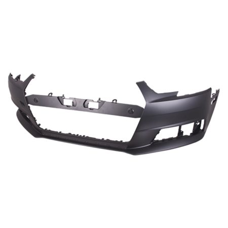 Front bumper cover w/o S-Line Pkg; w/o H/L Washers; w/o Parallel Park; w/o Parking Aid; prime - AUDI A4 2017-2019