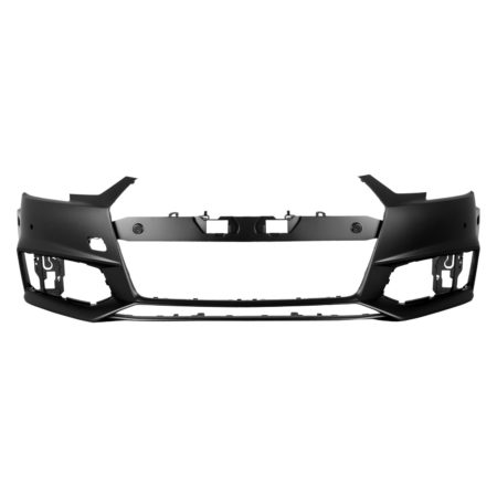 Front bumper cover w/o Headlamp Washer; w/Parking Aid; w/o Parallel Park Assist; prime - AUDI S4 2017-2019