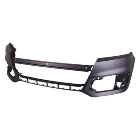 Front bumper cover w/Headlamp Washer; w/o Parallel Park Assist; prime - AUDI Q7 2017-2019