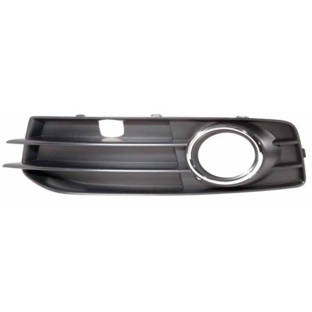 Left Front bumper insert w/Sport Pkg; Fog Lamp Bezel; Chrome Trim - AUDI A3 2009-2013