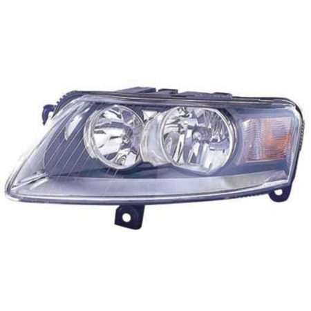 Left Headlamp assy composite 4dr sedan/wagon; w/halogen - AUDI A6 2005-2010