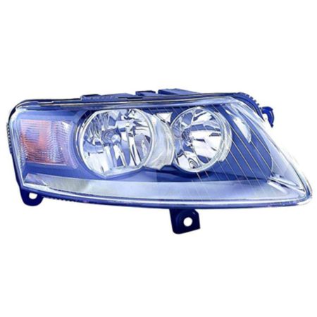 Right Headlamp assy composite 4dr sedan/wagon; w/halogen - AUDI A6 2005-2010