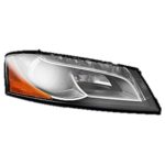 Right Headlamp assy composite Bi-Xenon; w/o Curve Lighting - AUDI A3 2009-2013