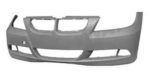 Front bumper cover E90|E91; Sedan/Wagon; w/pk distance control; w/o headlamp washer; prime - BMW 335i 2007-2008