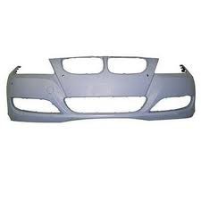 Front bumper cover E90/E91; Sedan/Wagon; w/Park Distance Control; w/o Headlamp Washer; prime - BMW 328i 2009-2011