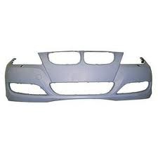 Front bumper cover E90/E91; Sedan/Wagon; w/o Park Distance Control; w/Headlamp Washer; prime - BMW 328i 2009-2011