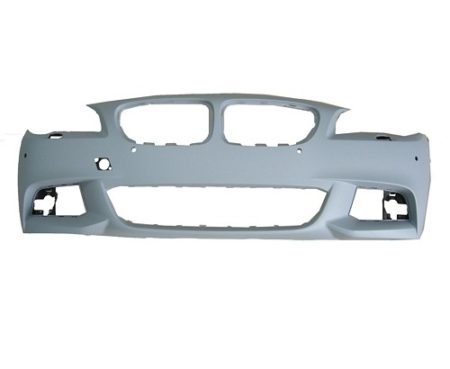 Front bumper cover F10; Sedan; w/M Pkg; w/Park Distance Control; w/o Side View Camera; prime - BMW 535i 2011-2013