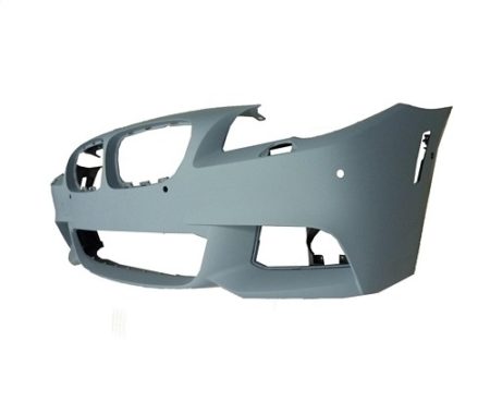 Front bumper cover F10; Sedan; w/M Pkg; w/Park Distance Control; w/Side View Camera; prime - BMW 535i 2011-2013