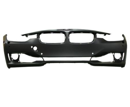 Front bumper cover F30; Sedan; w/o M Sport Line; w/H/Lamp Washer; w/PDC; w/Camera; prime - BMW 328i 2012-2015