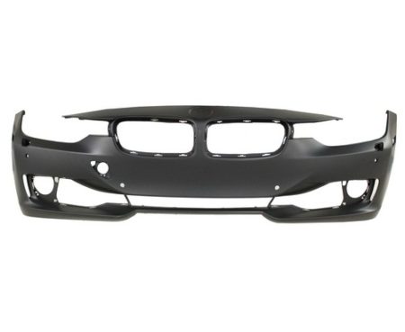 Front bumper cover F30; w/H/Lamp Washer; w/PDC; w/Park Assist; w/o Camera; prime - BMW 328i 2012-2015