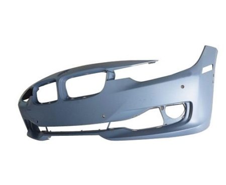 Front bumper cover F30; w/o H/Lamp Washer; w/PDC; w/Park Assist; w/Camera; prime - BMW 328i 2012-2015