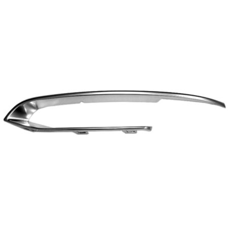 Left Front bumper molding F10; Sedan; MODERN; w/o M Pkg; Outer Grille Molding - BMW 535d 2014-2016