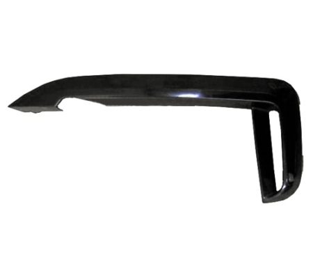 Left Front bumper molding G12; Sedan; w/M Pkg; w/Shadow Line; Outer Grille Upper Mldg; Black - BMW 740i 2016-2019