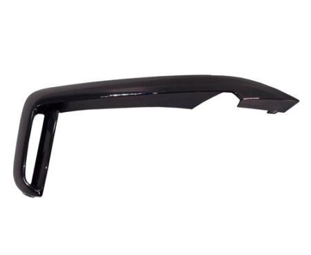 Right Front bumper molding G12; Sedan; w/M Pkg; w/Shadow Line; Outer Grille Upper Mldg; Black - BMW 740e xDrive 2017-2019