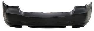 Rear bumper cover E90; 3.0L; Sedan; w/Turbo; w/o Park Distance Control; prime - BMW 328i 2009-2011