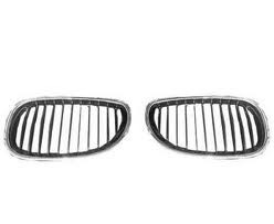 Grille assy E60; Sedan; LH; Chrome/Chrome - BMW 535xi 2008-2008