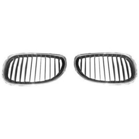 Grille assy E60; Sedan; RH; Chrome/Chrome - BMW 535xi 2008-2008