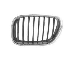 Grille assy bright & black ABS plastic; left side - BMW X5 2000-2003