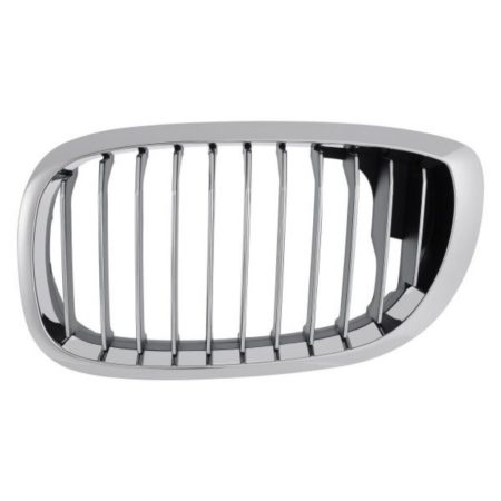 Grille assy 2dr coupe/convert; hood mounted; left side; bright; from 3/03; bright/black - BMW 330Ci 2003-2006