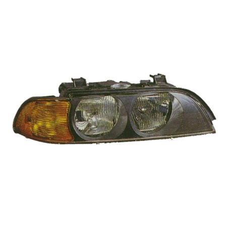 Left Headlamp assy composite halogen; to 3/98 - BMW 540i 1997-1998