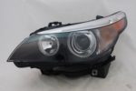 Left Headlamp assy composite E60; Xenon; w/o auto adjust lamps - BMW 530i 2004-2007