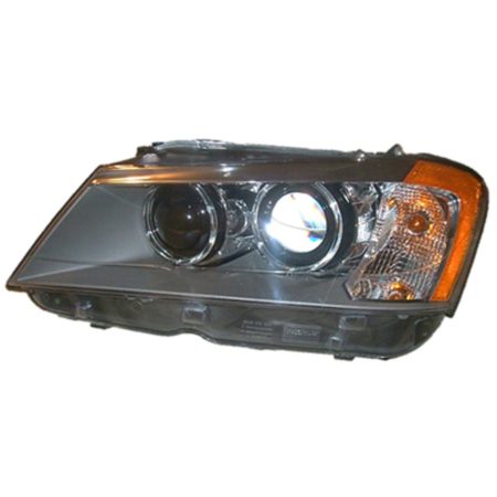Left Headlamp assy composite F25; Xenon; w/o Adaptive Headlamps - BMW X3 2011-2014