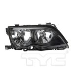 Right Headlamp assy composite 4dr sedan; w/halogen lamps - BMW 325i 2002-2005