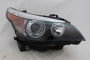 Right Headlamp assy composite E60; Xenon; w/o auto adjust lamps - BMW 545i 2004-2005