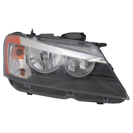 Right Headlamp assy composite F25; Halogen - BMW X3 2011-2014