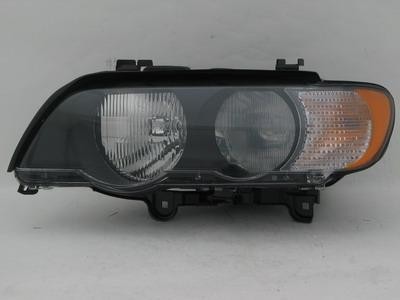 Left Headlamp lens/housing halogen; w/white turn signals - BMW X5 2000-2003