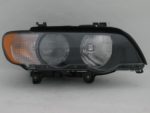 Right Headlamp lens/housing halogen; w/white turn signals - BMW X5 2000-2003
