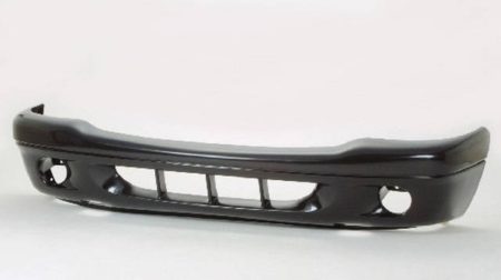 Front bumper cover w/one piece bumper; w/fog lamps; prime - DODGE DAKOTA 2001-2004