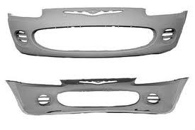 Front bumper cover 4dr sedan; w/o fog lamps; prime - CHRYSLER SEBRING 2001-2003