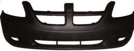 Front bumper cover Sport; w/o fog lamps; prime - DODGE CARAVAN 2001-2004