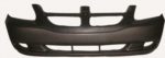 Front bumper cover BASE|SE; w/o SXT Pkg; prime - DODGE CARAVAN 2001-2004