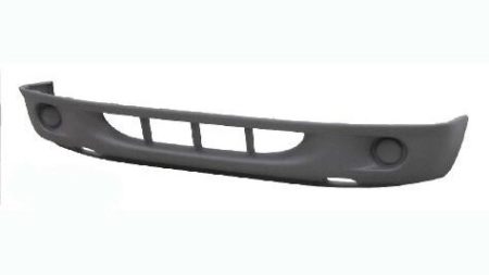Front bumper cover w/two piece bumper; w/o fog lamps; lower; textured finish; gray - DODGE DAKOTA 2001-2004