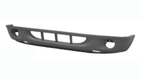 Front bumper cover w/two piece bumper; w/fog lamps; lower; textured finish; gray - DODGE DAKOTA 2001-2004
