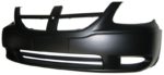 Front Bumper Cover W/O Fog Lamps; Primed - DODGE GRAND CARAVAN 2005-2007