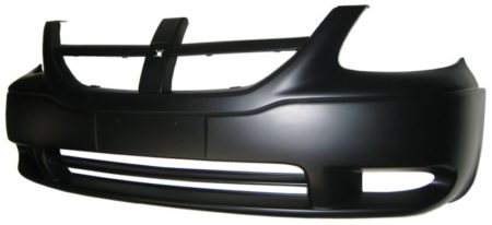 Front Bumper Cover W/O Fog Lamps; Primed - DODGE GRAND CARAVAN 2005-2007