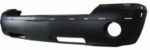 Front bumper cover w/chrome trim; prime - DODGE DAKOTA 2005-2007