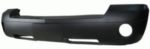 Front bumper cover w/o chrome trim; prime - DODGE DAKOTA 2005-2007