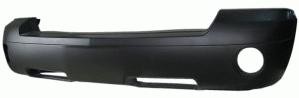 Front bumper cover w/o chrome trim; prime - DODGE DAKOTA 2005-2007