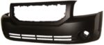 Front Bumper Cover Se/Sxt; W/Fog Lamps; W/O Foam Absorber; Primed - DODGE CALIBER 2007-2012
