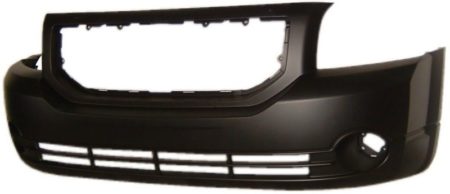 Front Bumper Cover Se/Sxt; W/Fog Lamps; W/O Foam Absorber; Primed - DODGE CALIBER 2007-2012