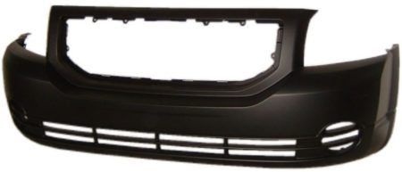 Front Bumper Cover Se/Sxt; W/O Fog Lamps; W/O Foam Absorber; Primed - DODGE CALIBER 2007-2012