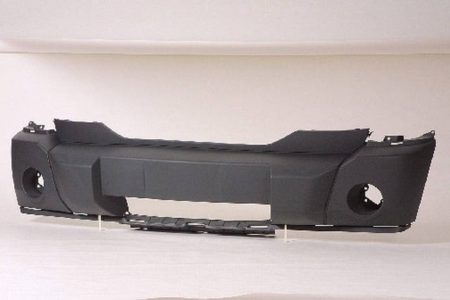 Front bumper cover black; w/fog lamps - DODGE NITRO 2007-2009